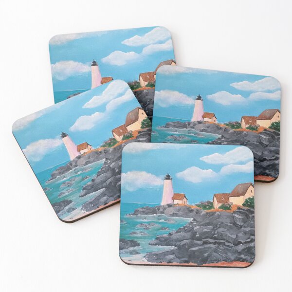 Item preview, Lighthouse on Rocky Shoreline designed and sold by Diane M. Lowe.