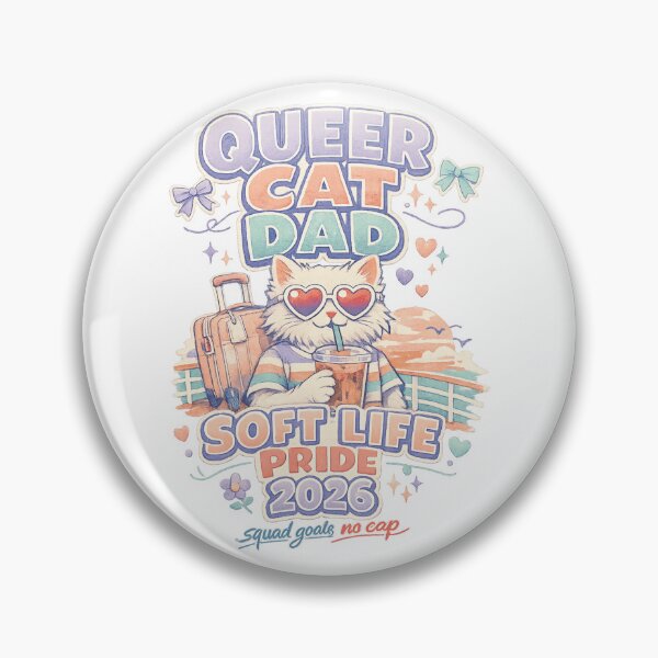 Artikelvorschau, QUEER CAT DAD SOFT LIFE PRIDE 2026 entworfen und verkauft von ViralVisionsCreating .