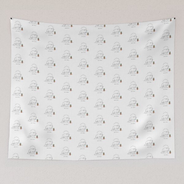 Item preview, Minimalist Hyrax Just Vibin Cute Simple Art designed and sold by DuckOddity.