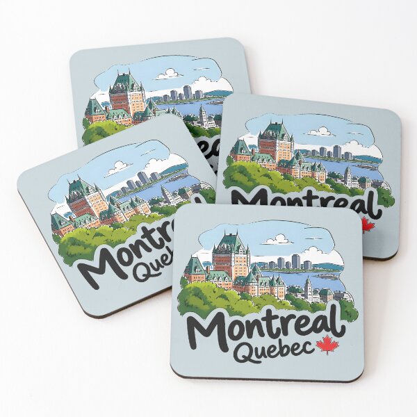 Item preview, Montreal Quebec Canada Cute Skyline designed and sold by HowToCanadian.