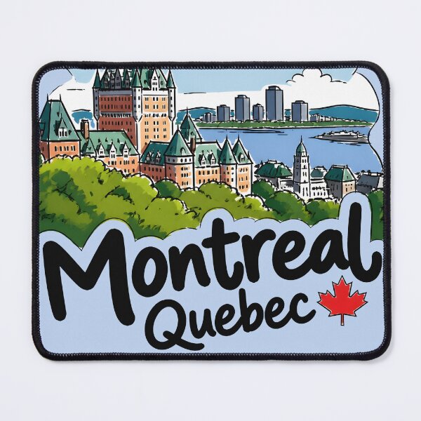Item preview, Montreal Quebec Canada Cute Skyline designed and sold by HowToCanadian.
