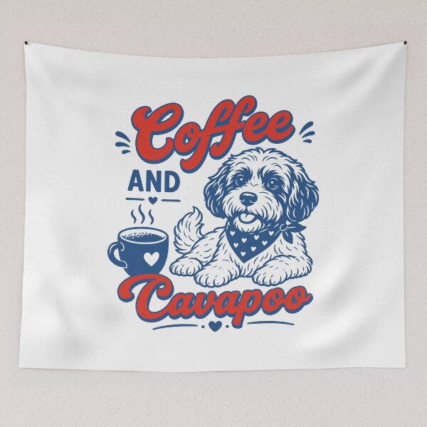 Item preview, Coffee And Cavapoo Dog Mom designed and sold by gunaone-design.