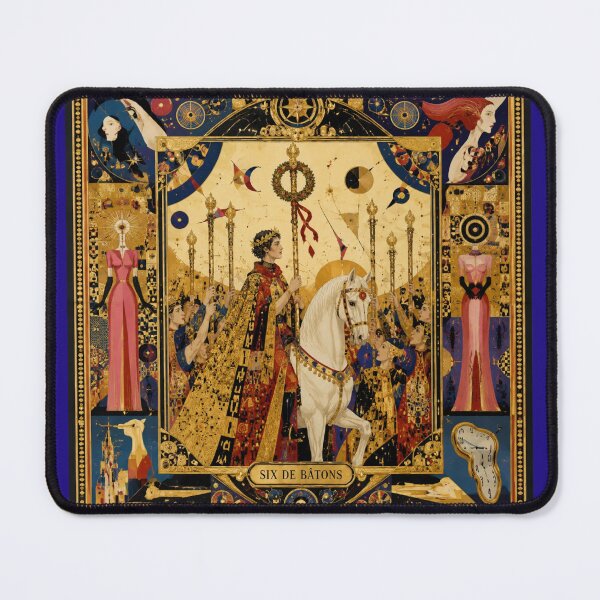 Item preview, Tarot card 'Six of Wands'. designed and sold by Natalia-Vlad.