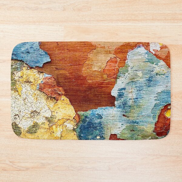 Item preview,  Aqua Blue and Mustard Yellow Shabby Chic Grunge Texture. designed and sold by Jonnekesart.