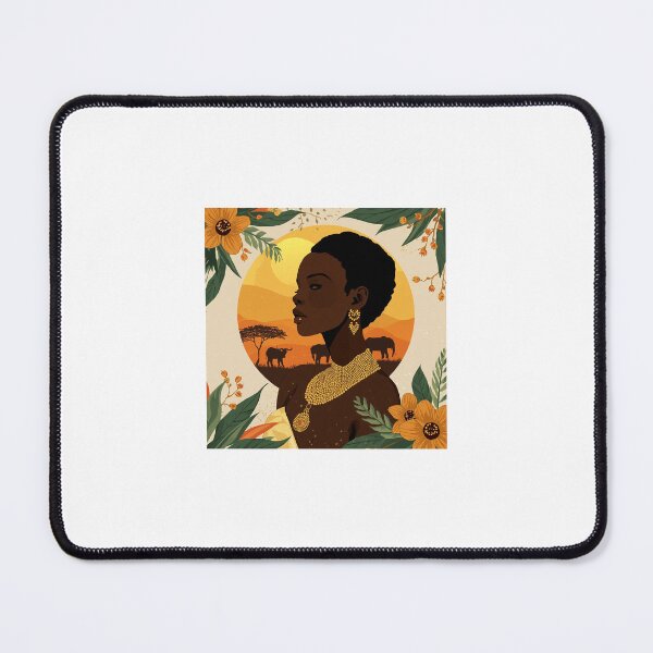 Item preview, Golden Savannah Muse Portrait Art designed and sold by Mugged & Inspired.