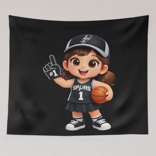 Item preview, Cute Basketball Fan Girl #1 Foam Finger designed and sold by Tsugraf Designs.