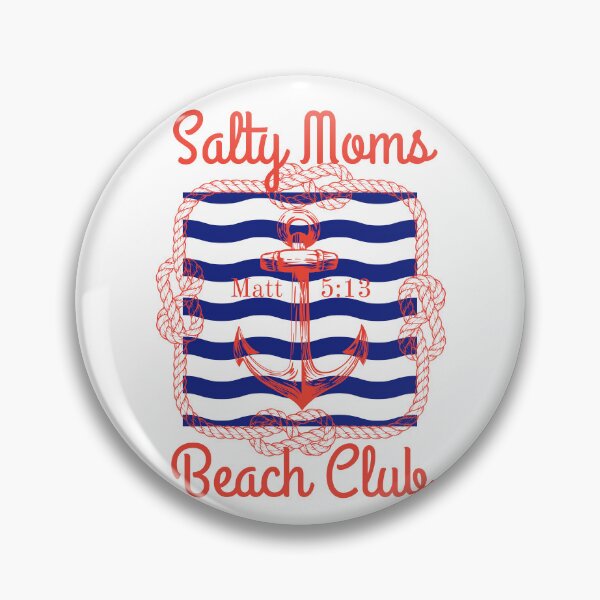 Item preview, Salty Moms Beach Club Nautical Anchor Red White and Blue designed and sold by Forevermore.
