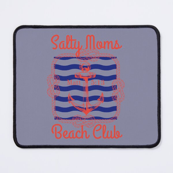 Item preview, Salty Moms Beach Club Nautical Anchor Red White and Blue designed and sold by Forevermore.