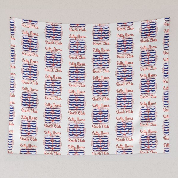 Item preview, Salty Moms Beach Club Nautical Anchor Red White and Blue designed and sold by Forevermore.