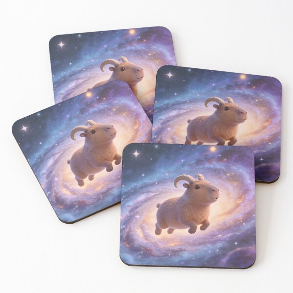 Item preview, Capybara Aries in Space - Zodiac Signs designed and sold by silviaarzamendia.