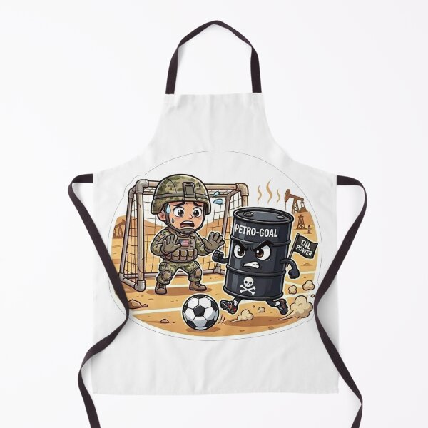 Item preview, Petro Goal - Funny Oil Politics Soccer Sticker designed and sold by sabarinath3421.