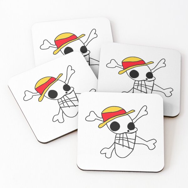Item preview, Luffy's Jolly Roger - Classic Pirate King Icon Draw designed and sold by TheStickLab.