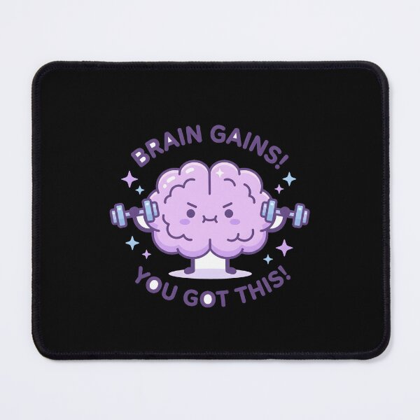 Item preview, Brain Gains – Mind Workout Motivation Sticker designed and sold by AbanoubStore.