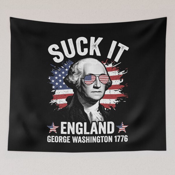 Item preview, Suck It England George Washington 1776 American Patriot designed and sold by SofenArt.