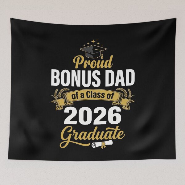 Item preview, Proud Bonus Dad Of A Class Of 2026 Graduate Graduation Stepdad Family designed and sold by SofenArt.