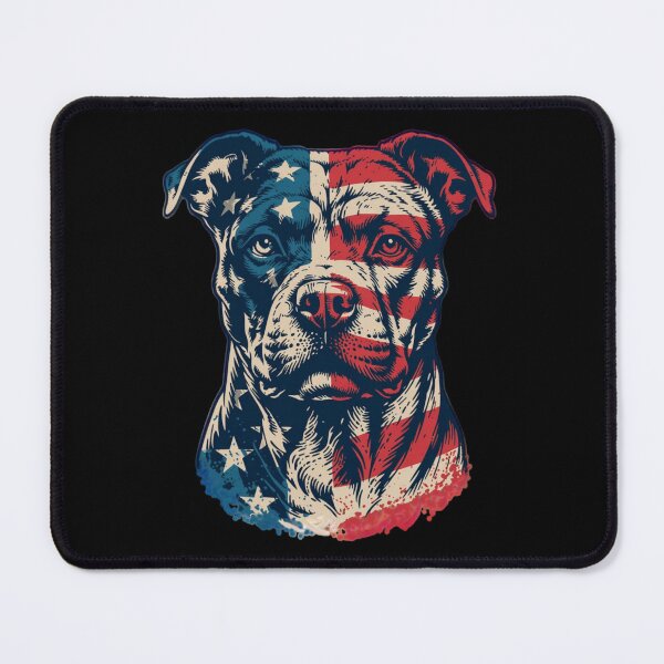 Item preview, Pitbull USA Flag Pit Bull America, Patriotic Pitbull Dog Lover Owner Gift 4th Of July Retro Pitbull Dog designed and sold by Dabbing Turtle Designs.