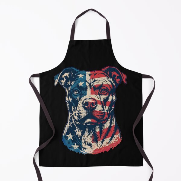 Item preview, Pitbull USA Flag Pit Bull America, Patriotic Pitbull Dog Lover Owner Gift 4th Of July Retro Pitbull Dog designed and sold by Dabbing Turtle Designs.