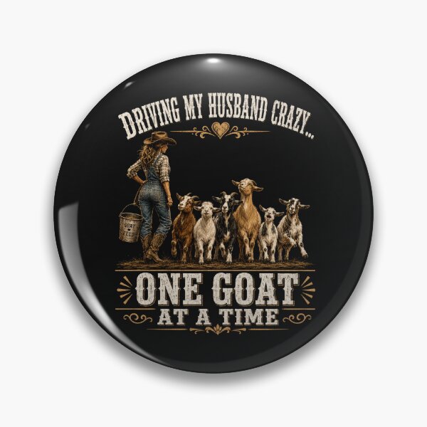 Item preview, Driving My Husband Crazy… One Goat At A Time T-Shirt, Funny Goat Mom Gift, Crazy Goat Lady Graphic Tee designed and sold by pipolabco.
