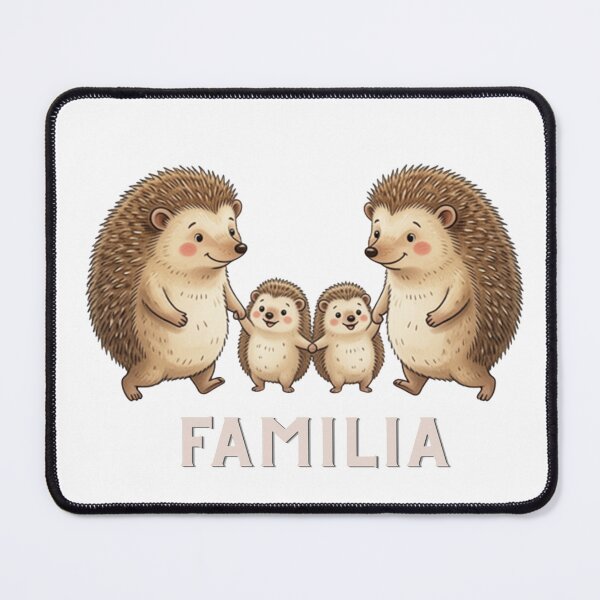 Item preview, Cute hedgehog family of 4 designed and sold by Cozy Beam Studio.