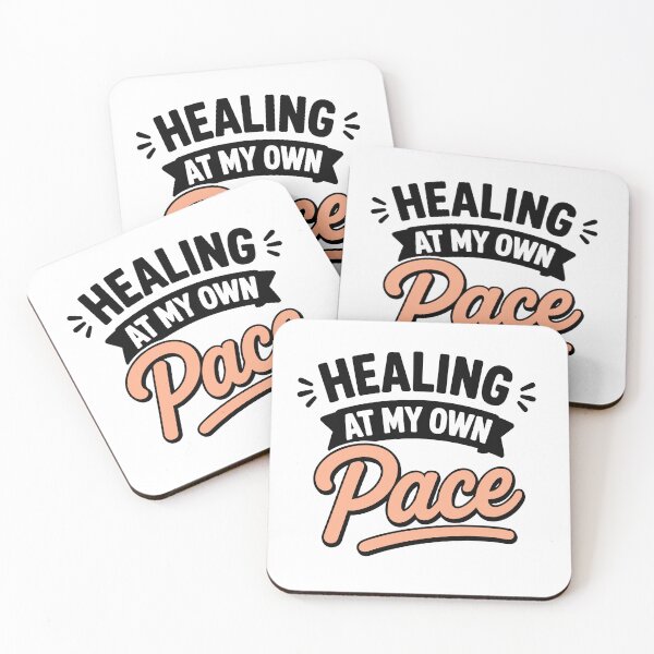 Item preview, Healing At My Own Pace Gentle Mental Health Quote designed and sold by Magmashup.