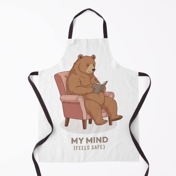 Item preview, Cozy Bear Reading Book Vintage Aesthetic Art designed and sold by Cozy Vintage Animal.