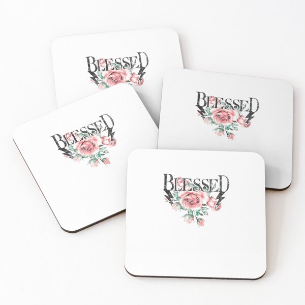 Item preview, Vintage Blessed Metal Font Watercolor Rose designed and sold by The secret storage room.