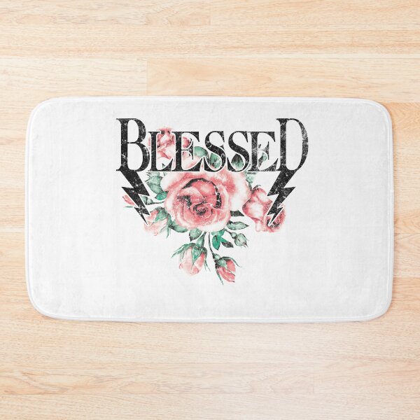 Item preview, Vintage Blessed Metal Font Watercolor Rose designed and sold by The secret storage room.