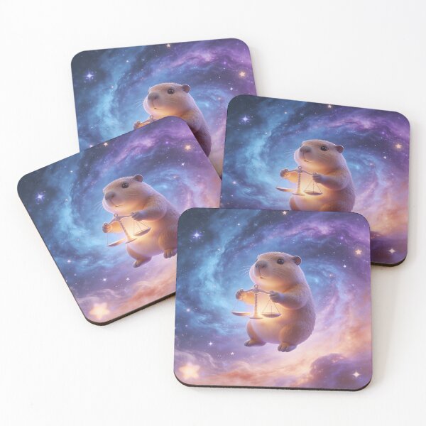 Item preview, Libra Capybara in Space - Zodiac Signs designed and sold by silviaarzamendia.