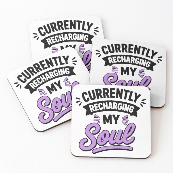 Item preview, Currently Recharging My Soul Soft Healing Humor designed and sold by Gift Phrase Studio.