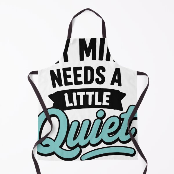 Item preview, My Mind Needs A Little Quiet Introvert Humor Quote designed and sold by Gift Phrase Studio.