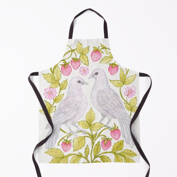 Item preview, Silver Doves & Wild Strawberries designed and sold by Piret Victoria Ribas.
