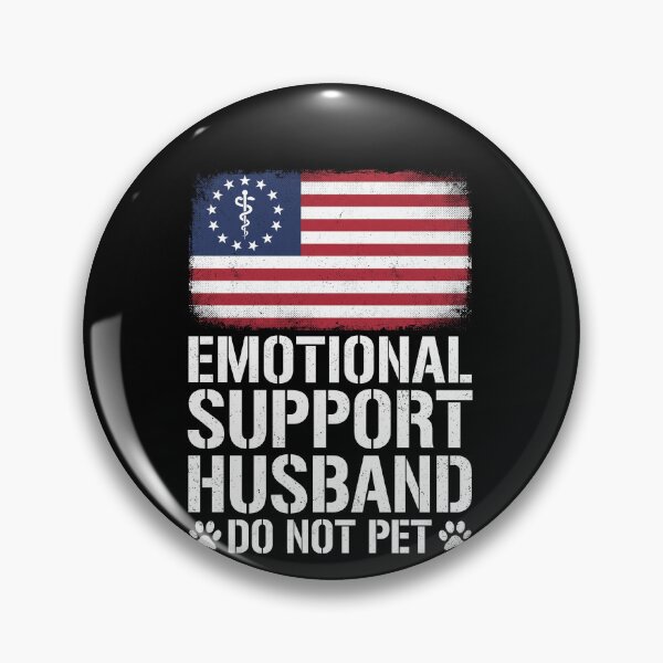 Item preview, Emotional Support Husband Do Not Pet Funny Relationship Humor Wife Spouse Gift designed and sold by SofenArt.