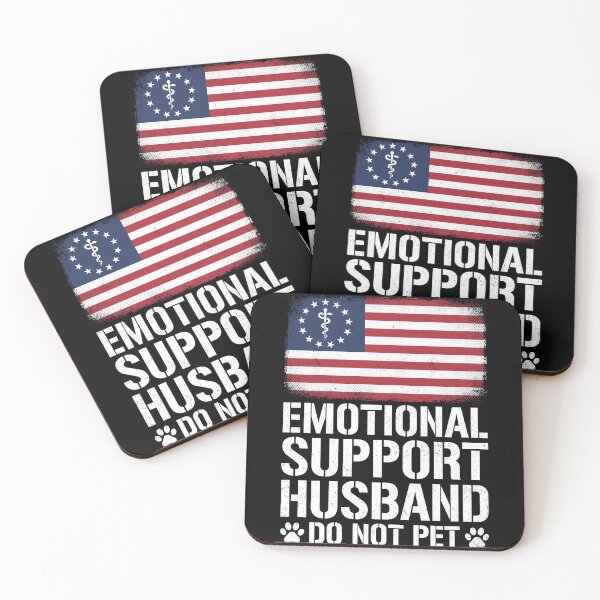 Item preview, Emotional Support Husband Do Not Pet Funny Relationship Humor Wife Spouse Gift designed and sold by SofenArt.