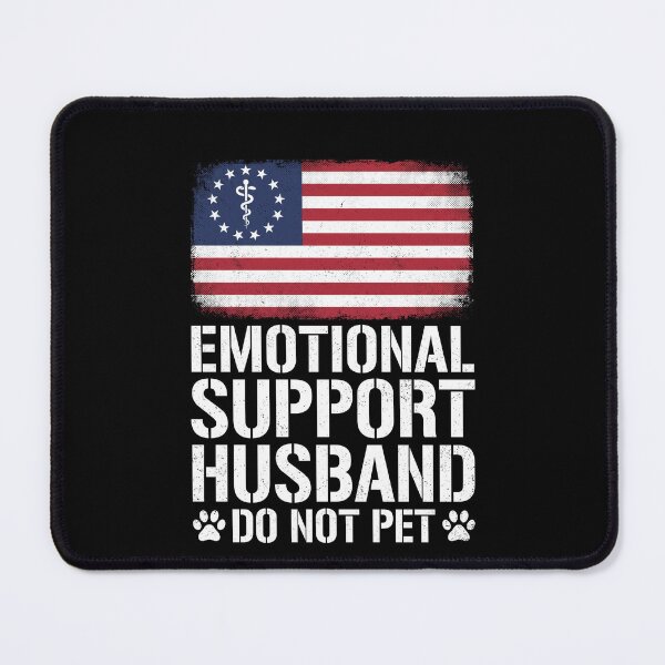 Item preview, Emotional Support Husband Do Not Pet Funny Relationship Humor Wife Spouse Gift designed and sold by SofenArt.