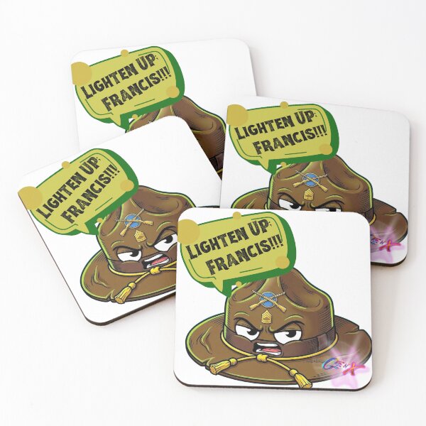 Item preview, Lighten Up Francis - Funny Stripes Movie Quote Drill Sergeant 80s Military Comedy Gen X Shirt designed and sold by SEGc.