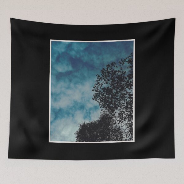 Item preview, looking up at some trees and the sky on a spring day in glasgow (scotland) (may 2026) designed and sold by photosbykel.