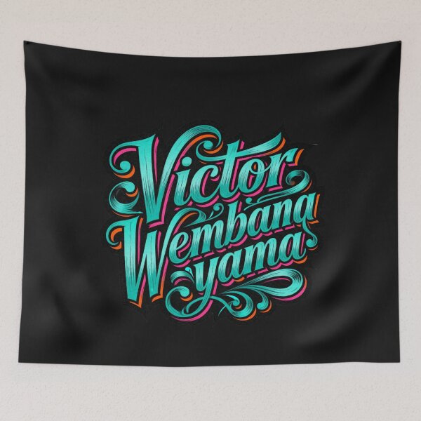Item preview, Victor Wembanyama Basketball Fan Script Art designed and sold by Tsugraf Designs.