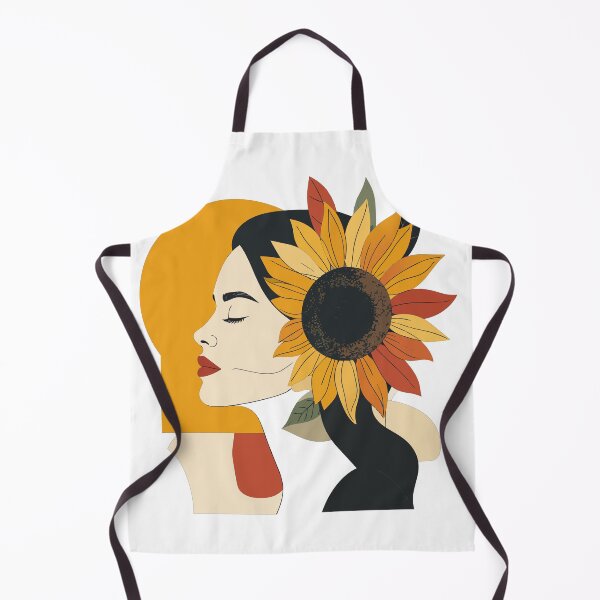 Item preview, Minimalist Sunflower Woman Profile Print - Abstract Mid Century Boho Arch Wall Art designed and sold by BestChoiceService.