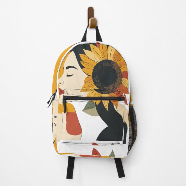 Item preview, Minimalist Sunflower Woman Profile Print - Abstract Mid Century Boho Arch Wall Art designed and sold by BestChoiceService.