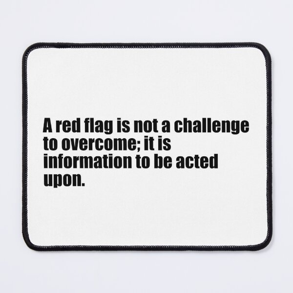 Item preview, A red flag is not a challenge designed and sold by DT creations.