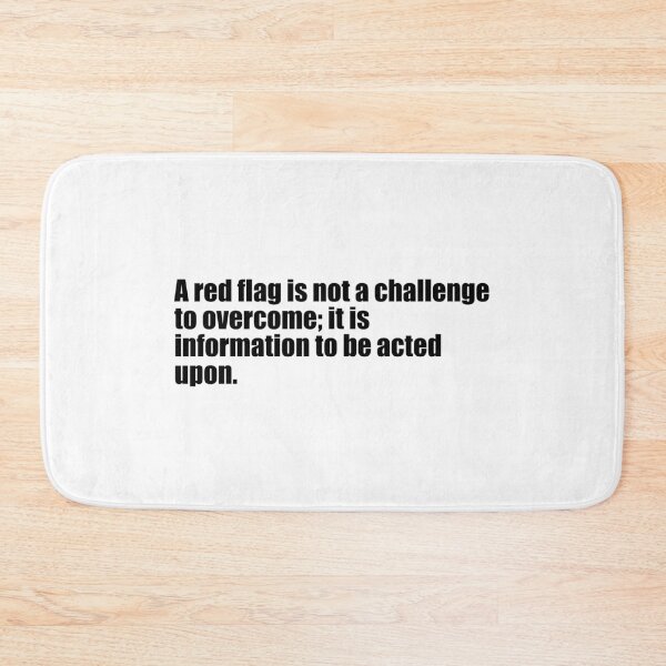 Item preview, A red flag is not a challenge designed and sold by DT creations.