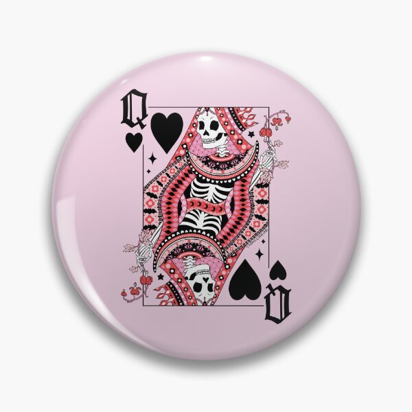 Item preview, Skeleton Queen of Hearts Playing Card designed and sold by StudioFloraLuna.