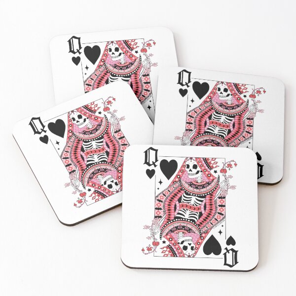 Item preview, Skeleton Queen of Hearts Playing Card designed and sold by StudioFloraLuna.