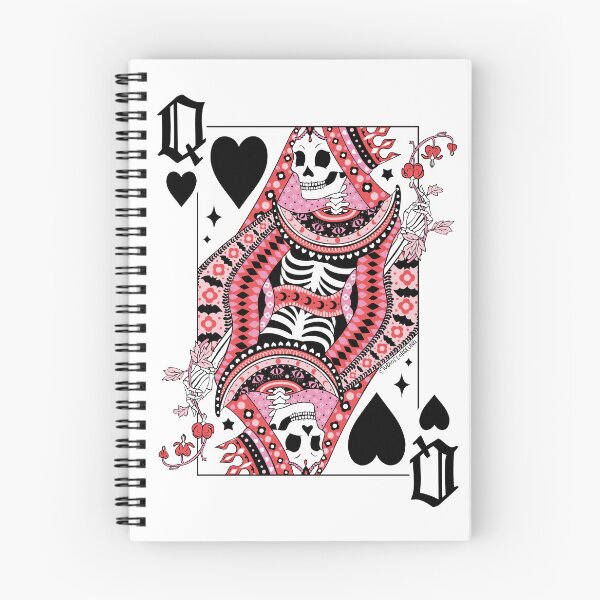Item preview, Skeleton Queen of Hearts Playing Card designed and sold by StudioFloraLuna.