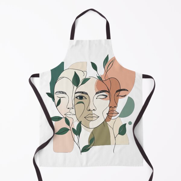 Item preview, Abstract Three Faces Line Art Print - Boho Minimalist Women Sisterhood Wall Art designed and sold by BestChoiceService.