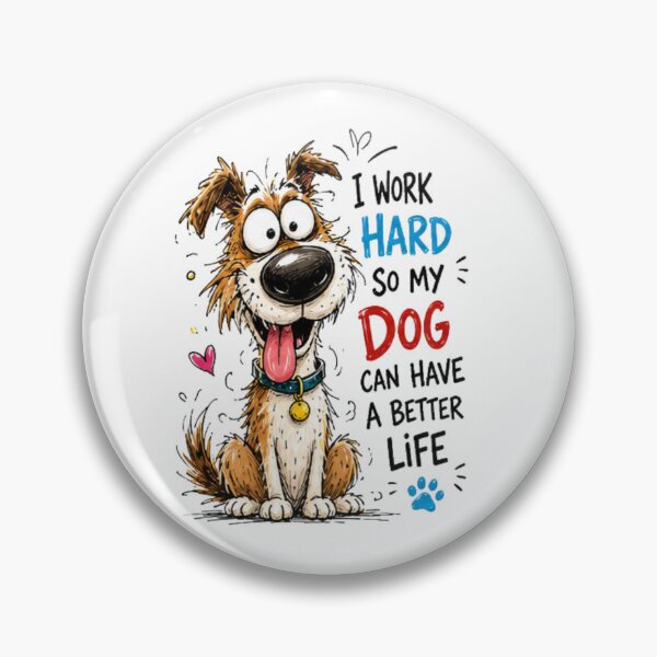 Item preview, Funny Cartoon Dog – Humorous Doodle Illustration for Dog Lovers designed and sold by NABPOD.