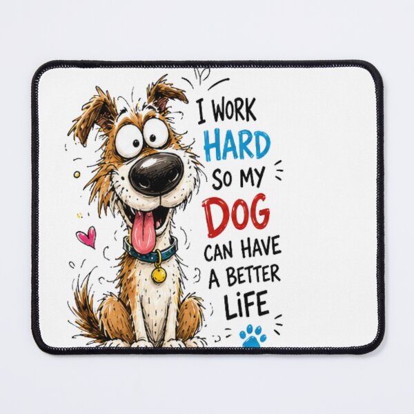 Item preview, Funny Cartoon Dog – Humorous Doodle Illustration for Dog Lovers designed and sold by NABPOD.
