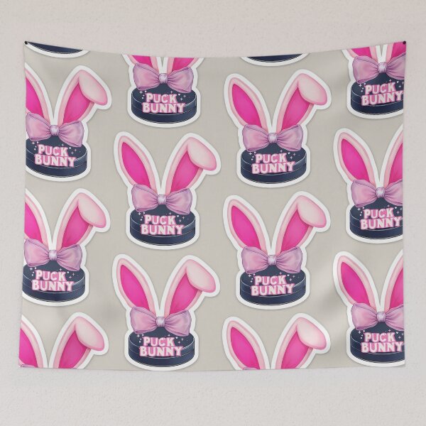Item preview, Pink Bow Puck Bunny Aesthetic Off Campus Hockey Fans Merch  designed and sold by tracynguyen23.