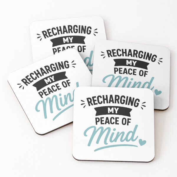 Item preview, Recharging My Peace Of Mind Cozy Introvert Quote designed and sold by Gift Phrase Studio.