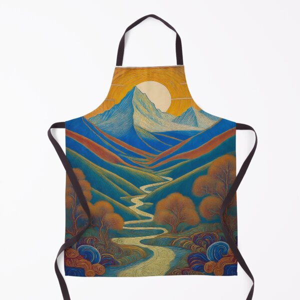 Item preview, Sunlit River – Dreamy Landscape Art designed and sold by zoliartdesign.